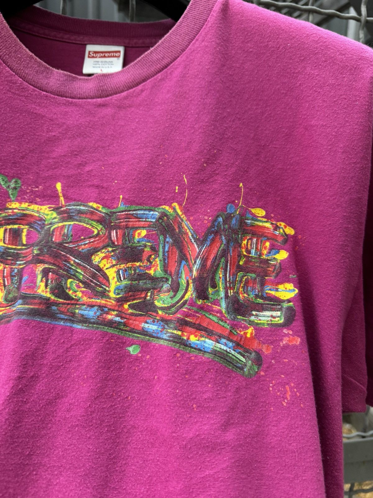 Supreme Supreme SS20 Paint Logo Graffiti Graphic T-Shirt Size US L / EU 52-54 / 3 - 6 Thumbnail