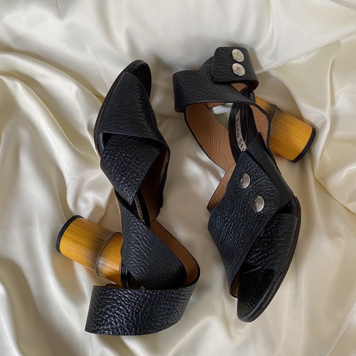 Acne Studios Vintage Acne Studios bamboo heel sandals Size US 8.5 / IT 38.5 - 4 Thumbnail