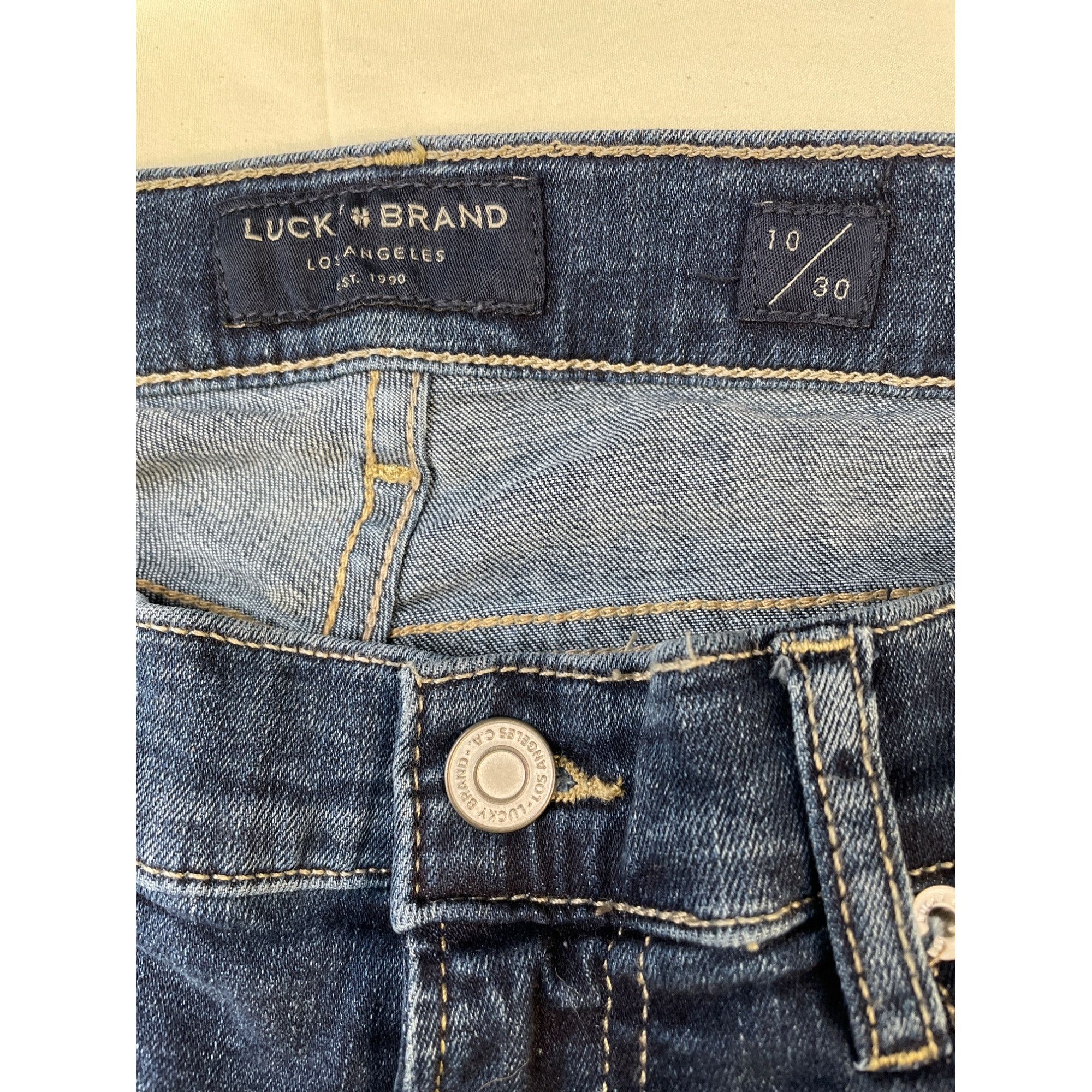 Lucky Brand Lucky Brand Women's Blue Mid Rise Boot Cut Jeans Size 10 x 3 Size 32" / US 10 / IT 46 - 4 Thumbnail