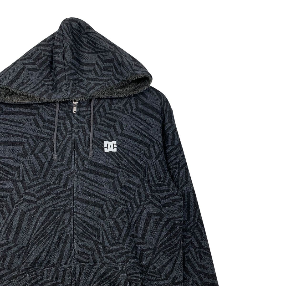 DC DC SHOES Fleece Lined Zipper Hoodie Sweatshirt #2555-C115 Size US M / EU 48-50 / 2 - 5 Thumbnail