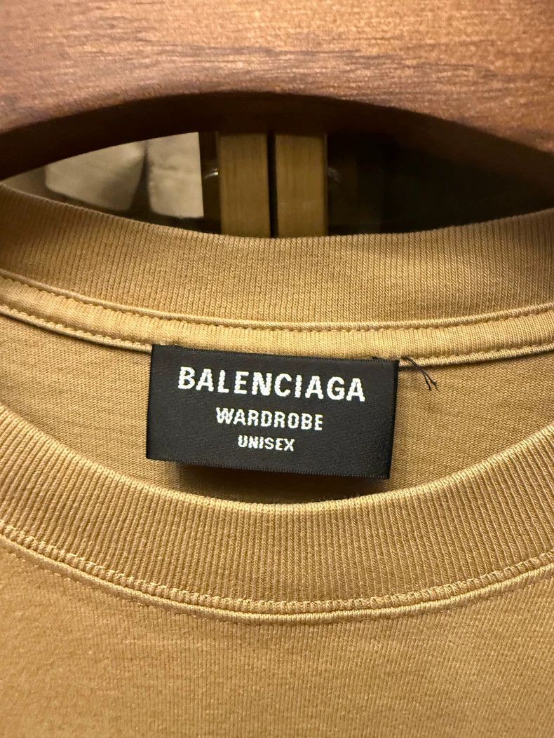 Balenciaga Balenciaga Khaki embroidery BB small logo short sleeves Size US M / EU 48-50 / 2 - 2 Thumbnail