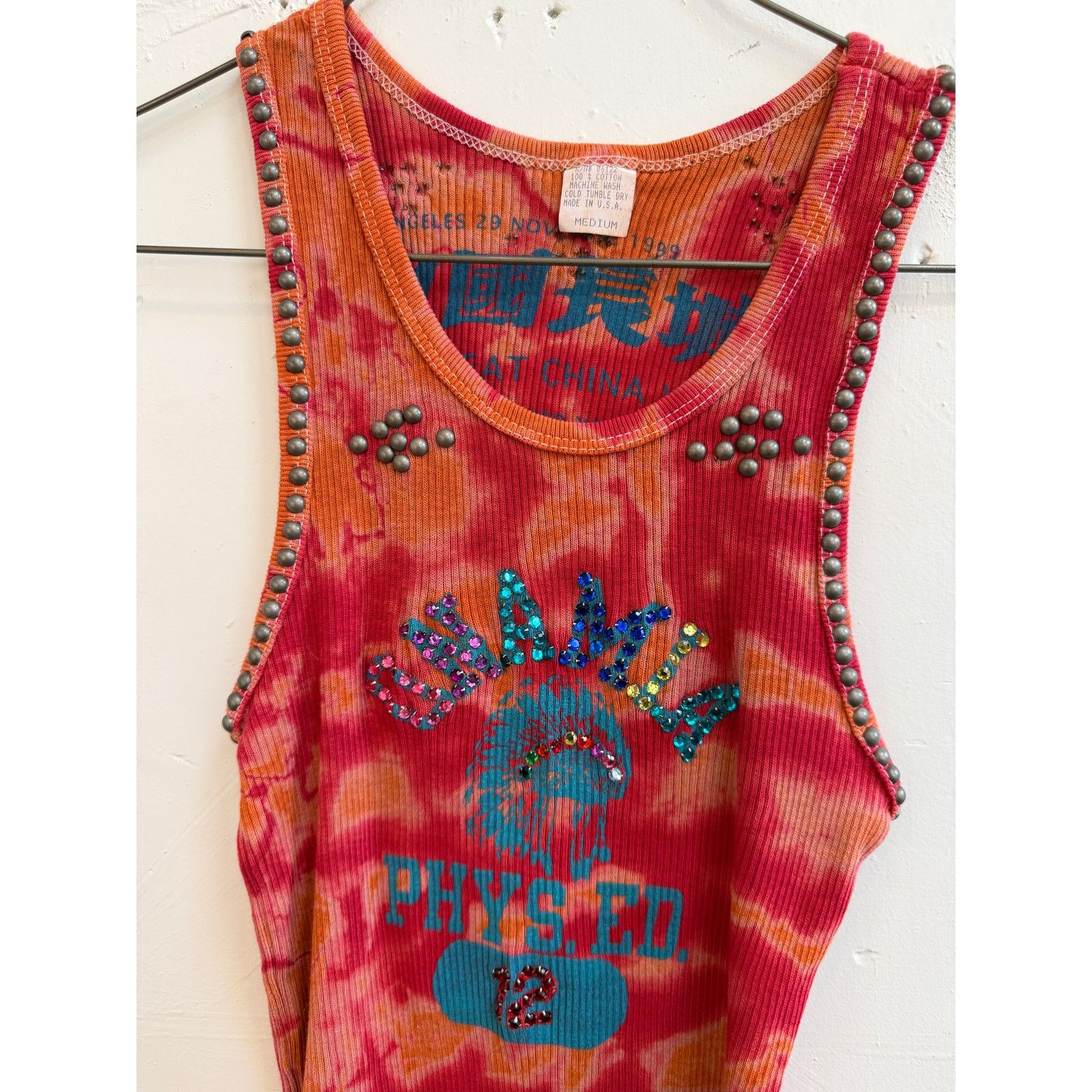 The Great China Wall Great China Wall x Hot Mess Tie Dye Studded Tank Top Size M / US 6-8 / IT 42-44 - 2 Thumbnail