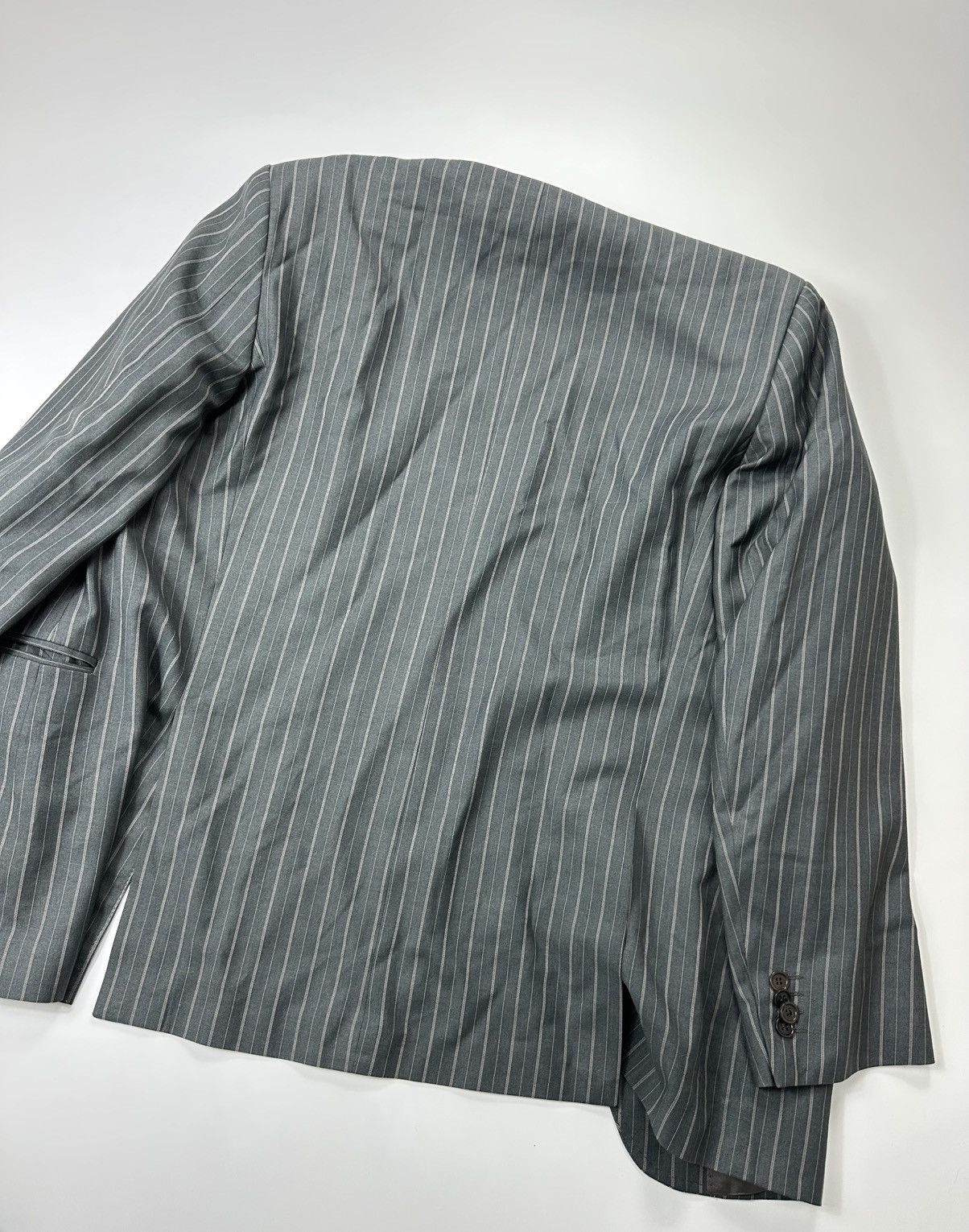 Ermenegildo Zegna Ermenegildo Zegna Tessuto Wool Suit Vintage Size 54R - 11 Thumbnail