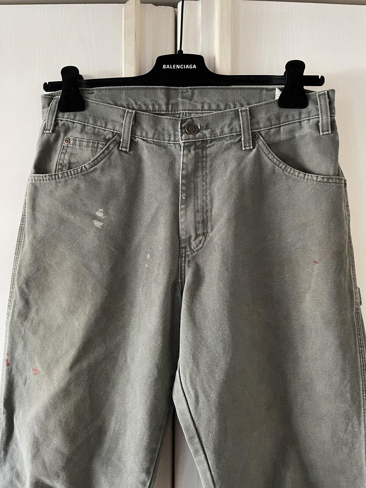 Dickies Vintage Sage Dickies Double Knee Carpenter Jeans Sz 34 Size US 31 - 6 Thumbnail