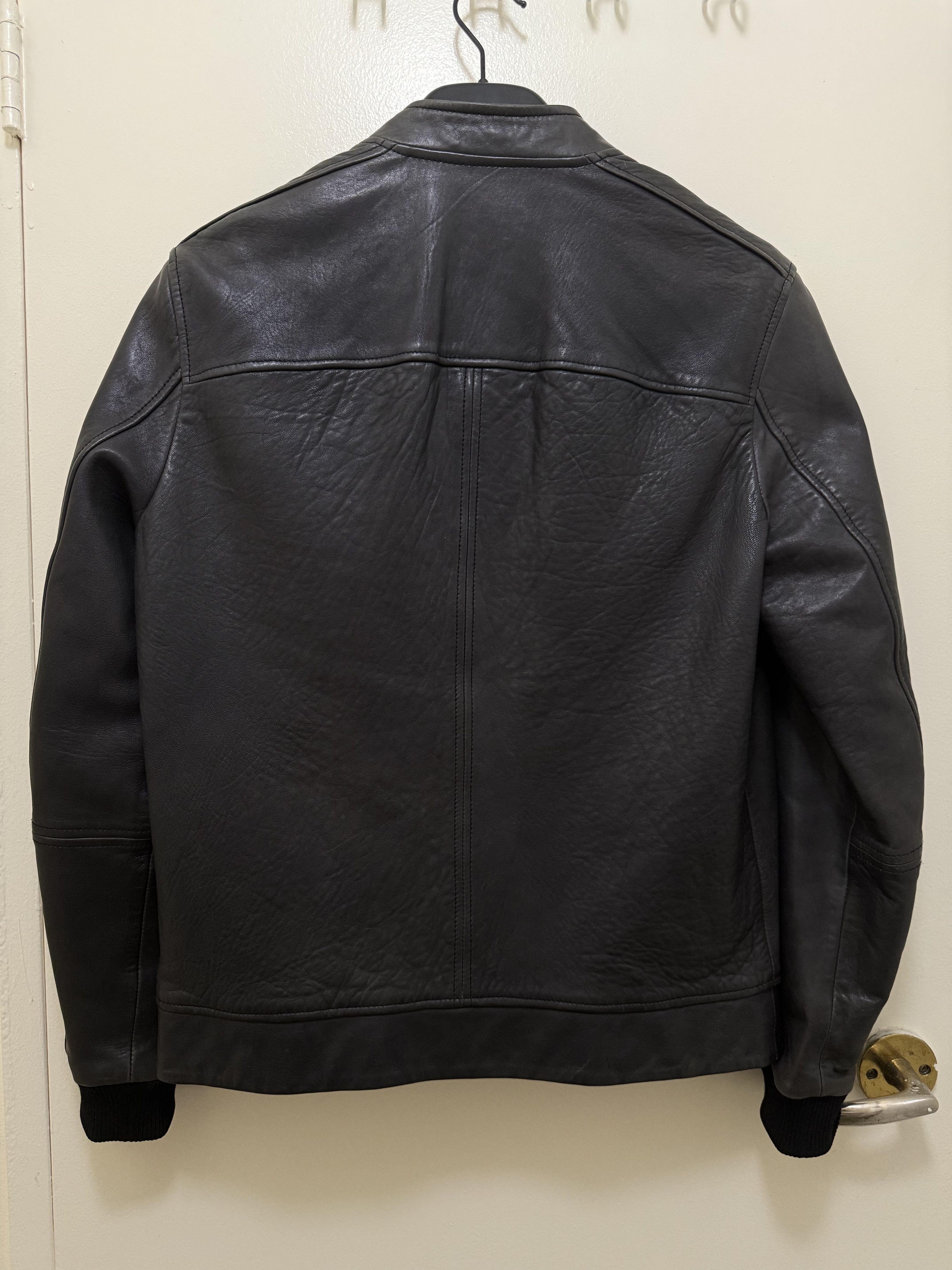 Allsaints Men's Allsaints Marsh Leather Jacket Size US S / EU 44-46 / 1 - 5 Thumbnail