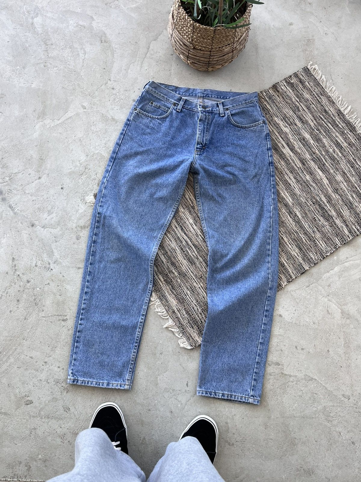 Lee Vintage Lee Blue Denim Jeans Workwear Classic Fit 34/32 Y2K Size US 34 / EU 50 - 2 Thumbnail