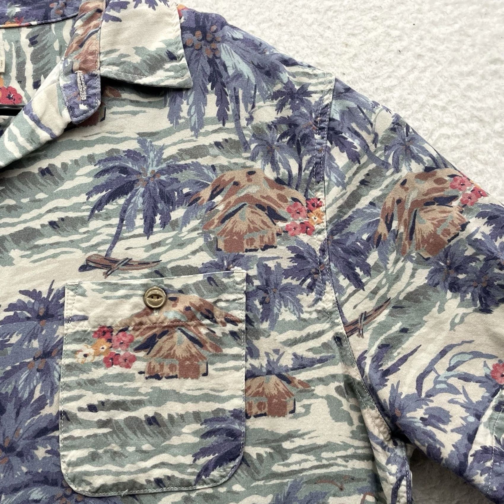 Faherty Faherty Button Up Shirt Mens Medium Floral Tropical Hawaiian Beach Rayon Dad Size US M / EU 48-50 / 2 - 2 Thumbnail