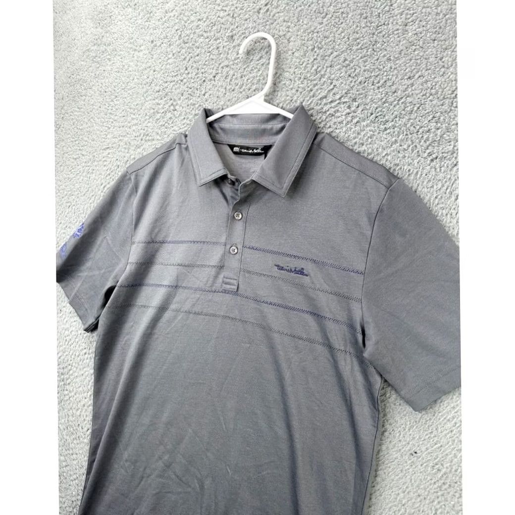 TravisMathew Travis Mathew Polo Shirt Mens Small River Rafter Grey Michelob Ultra Golf NEW Size US S / EU 44-46 / 1 - 3 Thumbnail