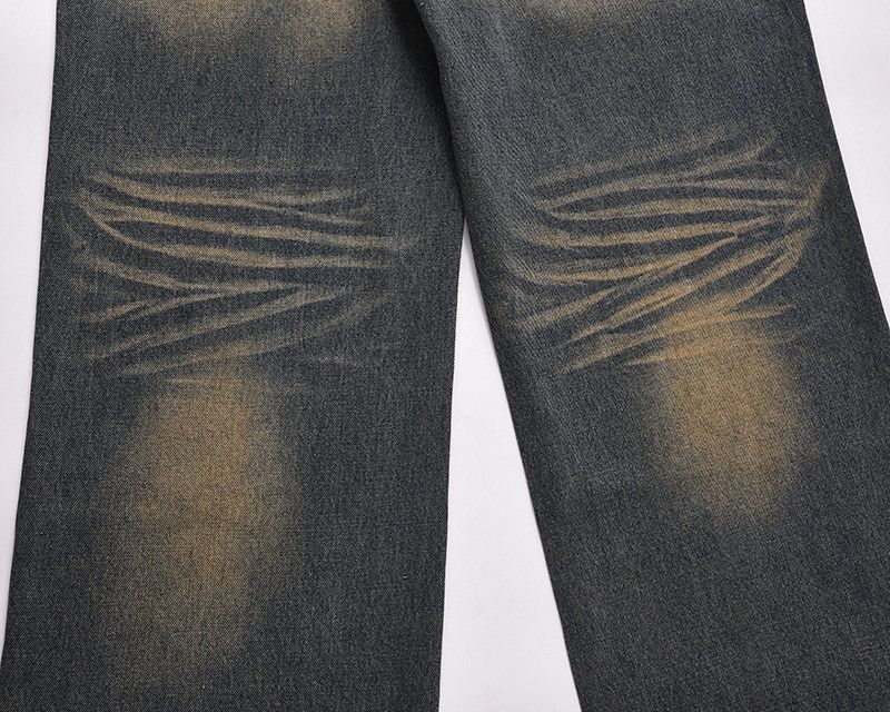 Vintage High street Vibe straight-leg flared washed distressed jeans Size US 32 / EU 48 - 5 Thumbnail