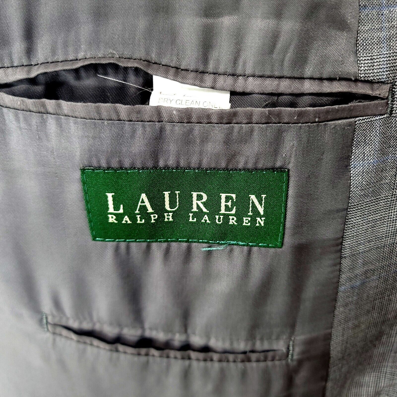 Lauren Ralph Lauren Lauren Ralph Lauren Wool 2 Button Blazer 48L Gray Glen Plaid Size 48L - 9 Thumbnail
