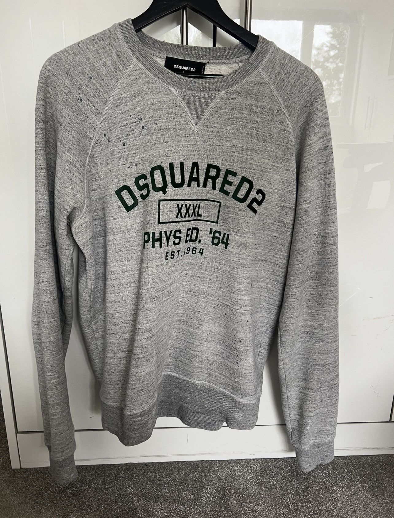 Dsquared2 Dsquared2 Mens Sweatshirt Grey Luxury Size US L / EU 52-54 / 3 - 1 Thumbnail