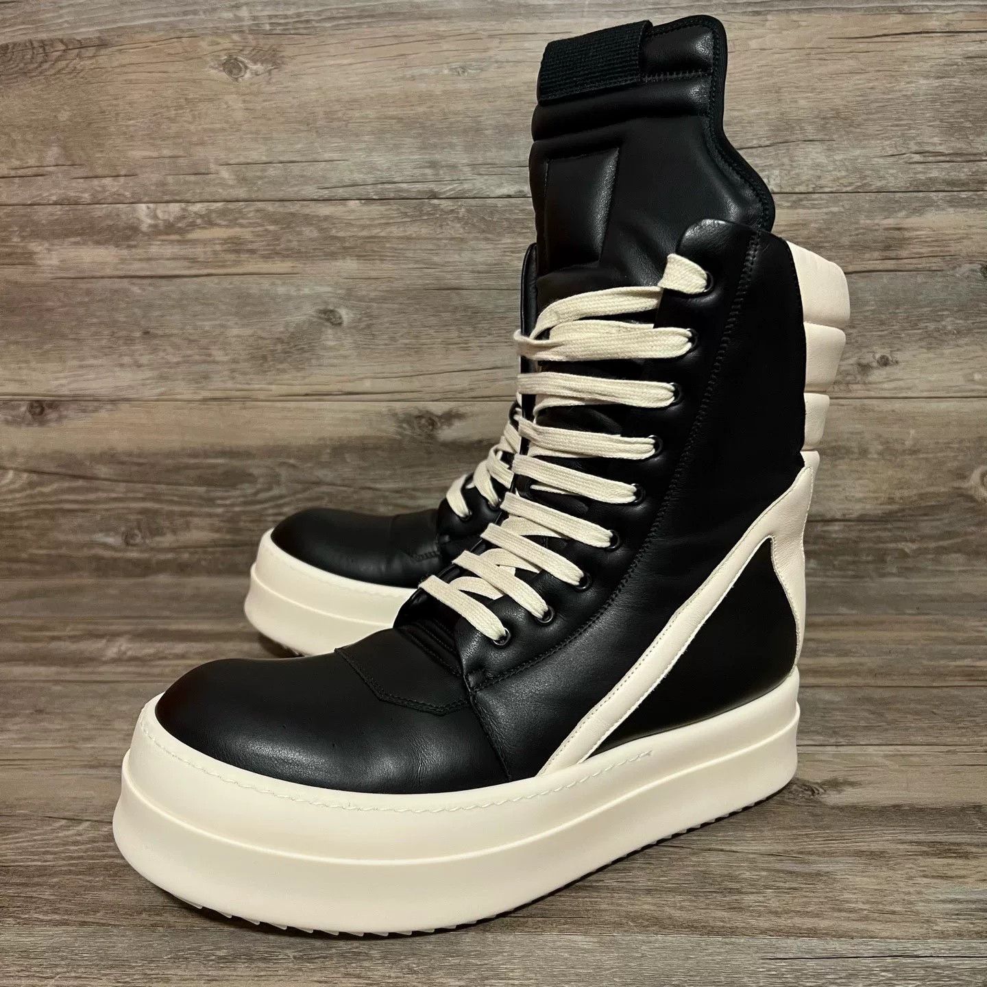 Rick Owens Rick Owens Black Hitop Sneakers 24 Men Size US 10 / EU 43 - 1 Thumbnail