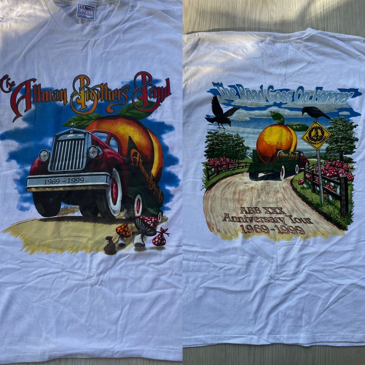 The Allman Brothers Large “The Road Goes On Forever” tshirt