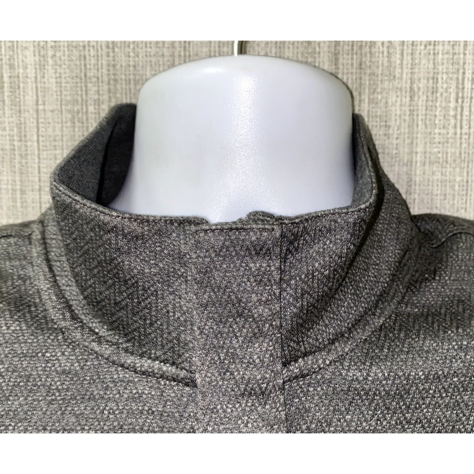 Hart Schaffner Marx Hart Schaffner Mens Gray Cotton 1/2 Zip Pullover Jacket Size L Size US L / EU 52-54 / 3 - 3 Thumbnail