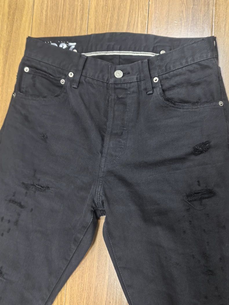 Visvim VISVIM ICT CMYK 16D27 BLACK DMGD 27 Ruined wash jeans-2506 Size US 32 / EU 48 - 5 Thumbnail