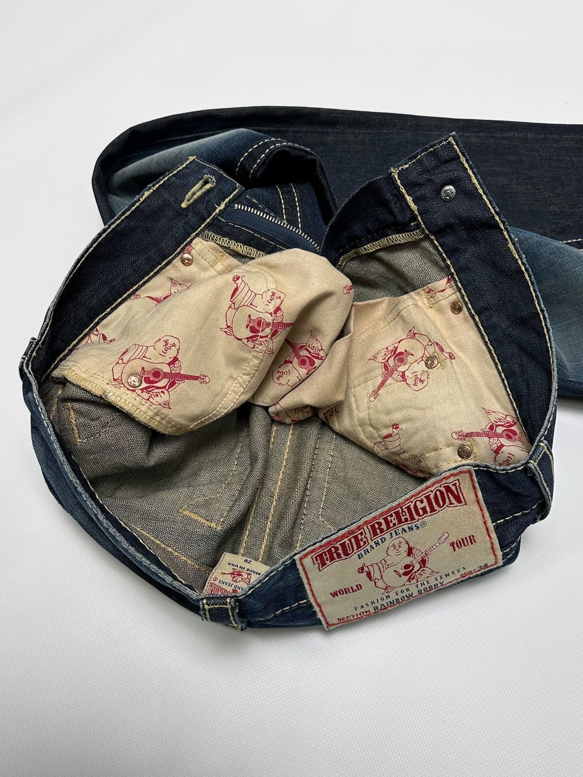True Religion Vintage True Religion Jeans Rainbow Stitch Bobby Super T Size US 29 - 12 Thumbnail