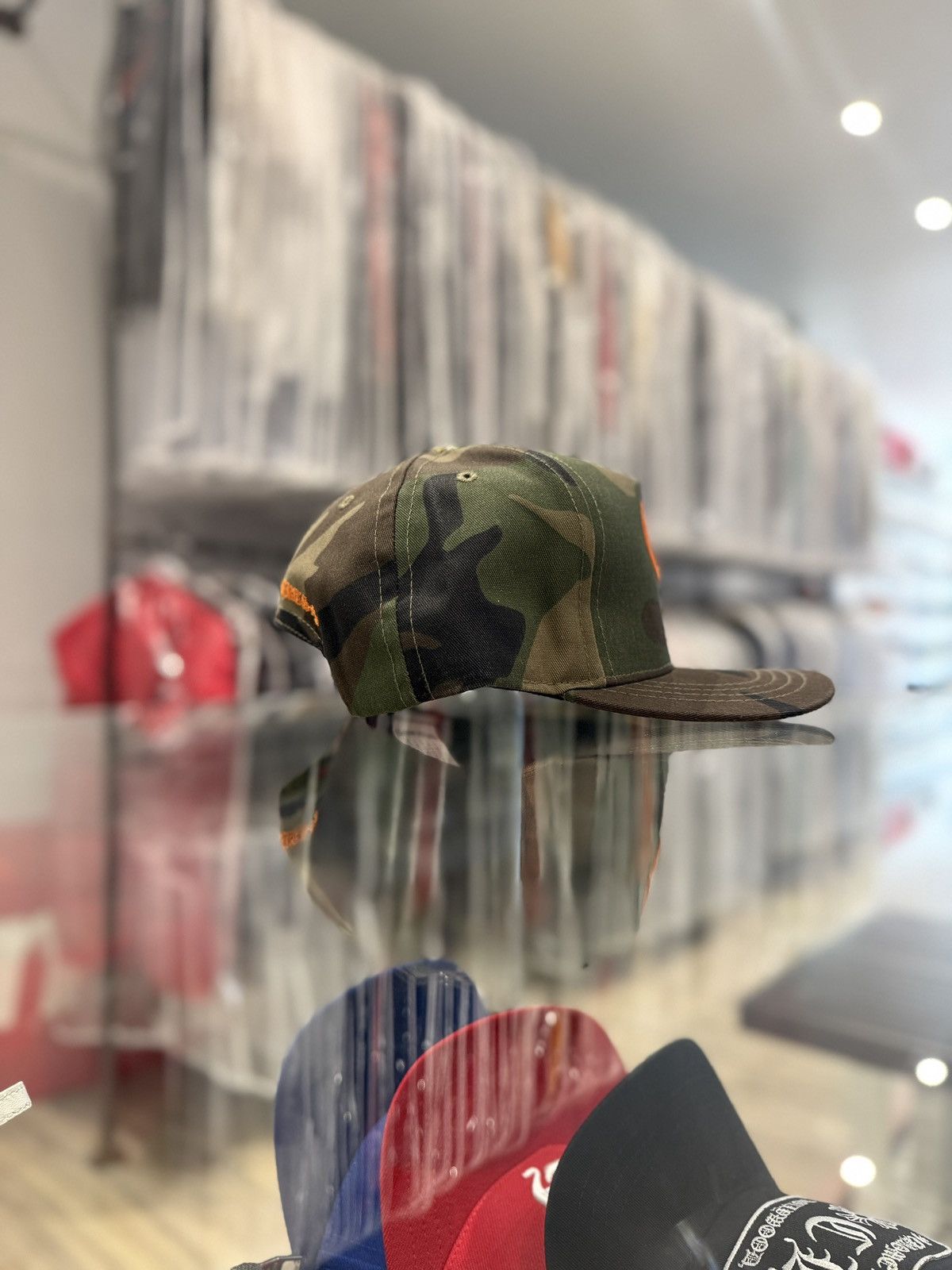 Chrome Hearts Chrome Hearts CH Baseball Hat Camo Size ONE SIZE - 4 Thumbnail
