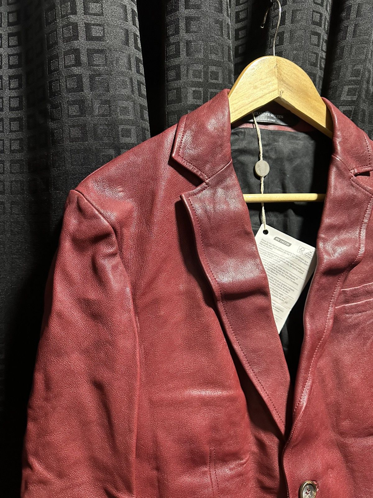 Alexander McQueen Alexan mcqueen leather blazer jacket Size 48L - 3 Thumbnail
