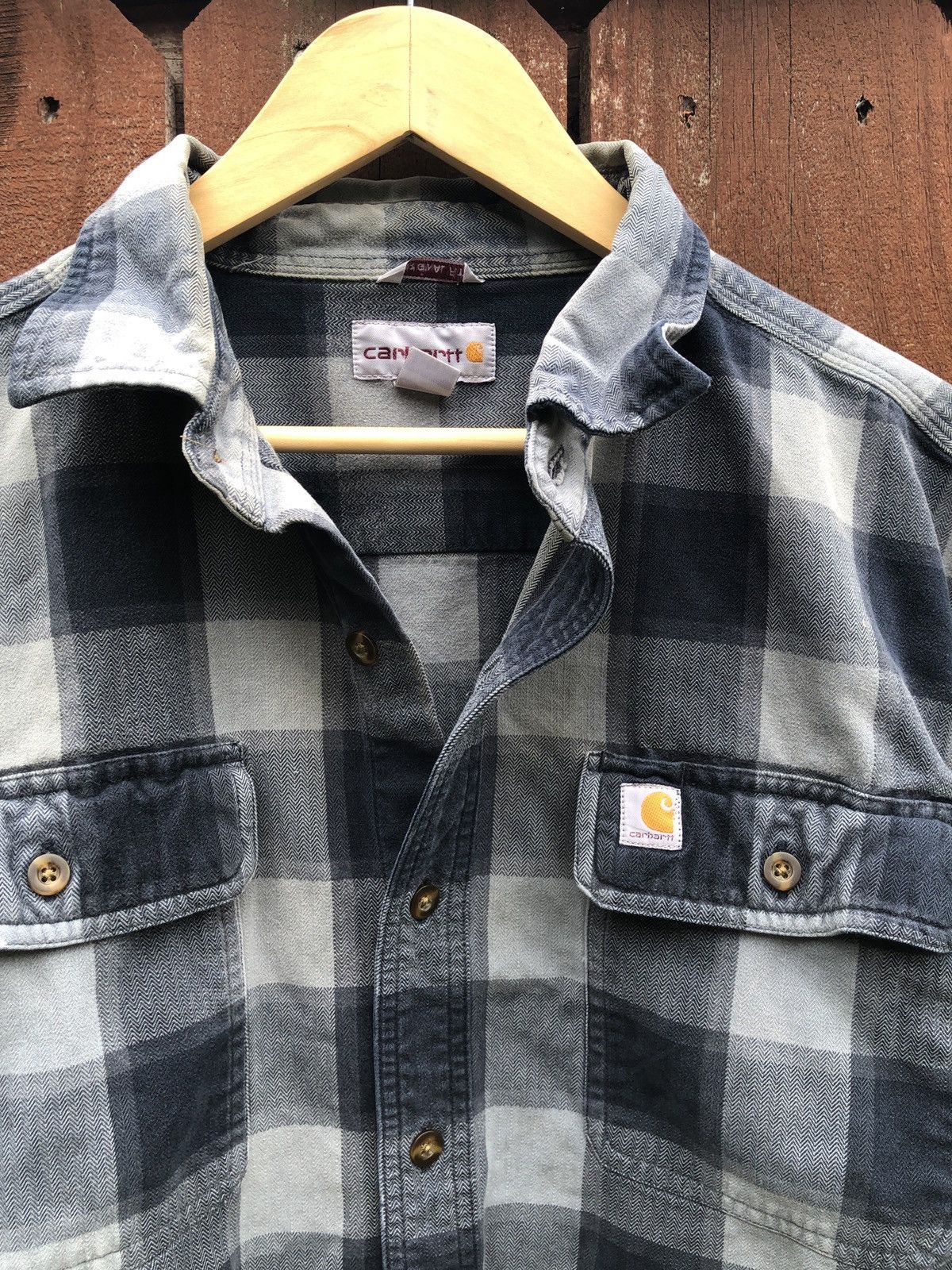 Carhartt × Vintage Vintage Crazy Carhartt Flannel Size US M / EU 48-50 / 2 - 4 Thumbnail
