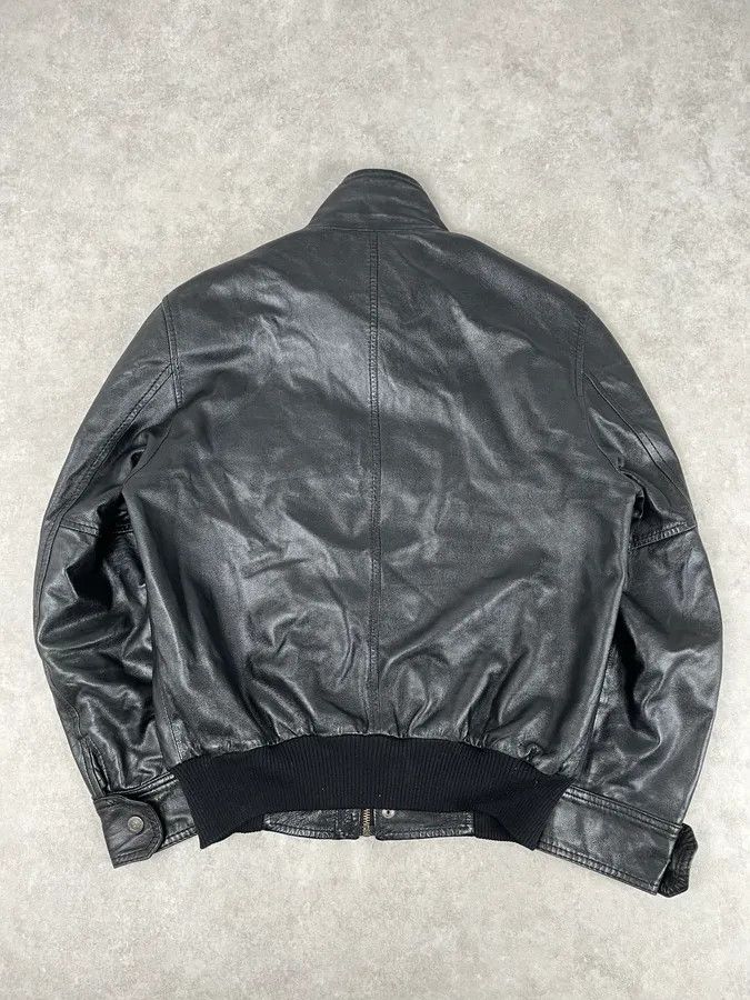Dolce & Gabbana 1990s Dolce & Gabbana Black Leather Multi-Pocket Bomber Jacket Size US S / EU 44-46 / 1 - 6 Thumbnail