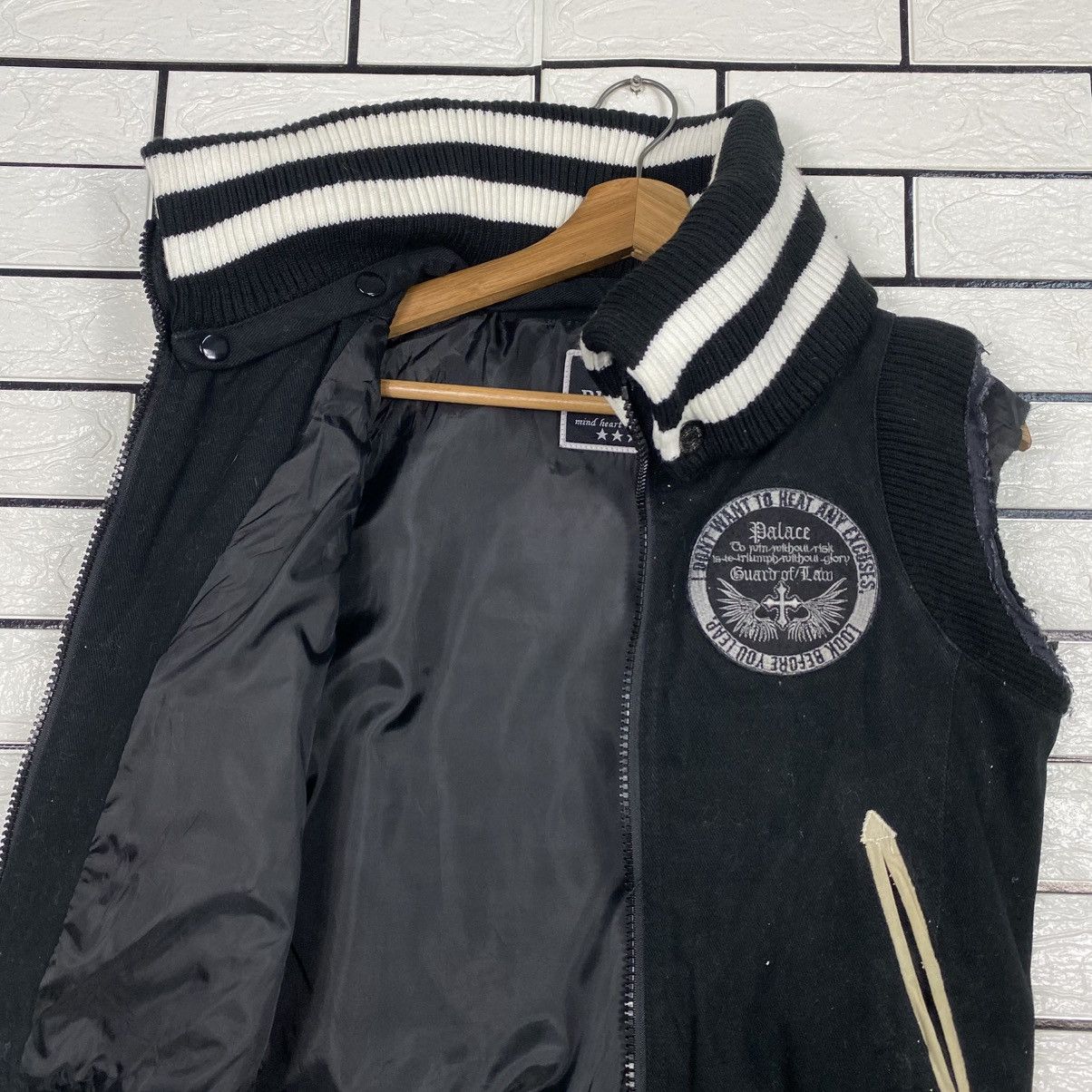 Japanese Brand 📌Vintage Wool Bomber Jacket Rush Hour Punk Design Size US M / EU 48-50 / 2 - 14 Thumbnail