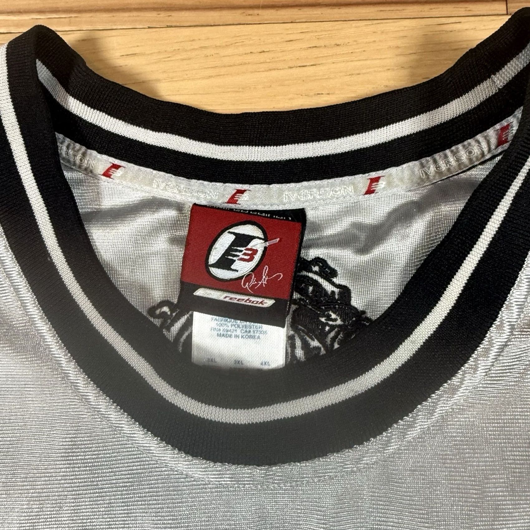 Reebok VINTAGE Reebok I3 Shirt Jersey XL Black Mens Hip Hop 2000s NBA Football Size US XL / EU 56 / 4 - 5 Thumbnail