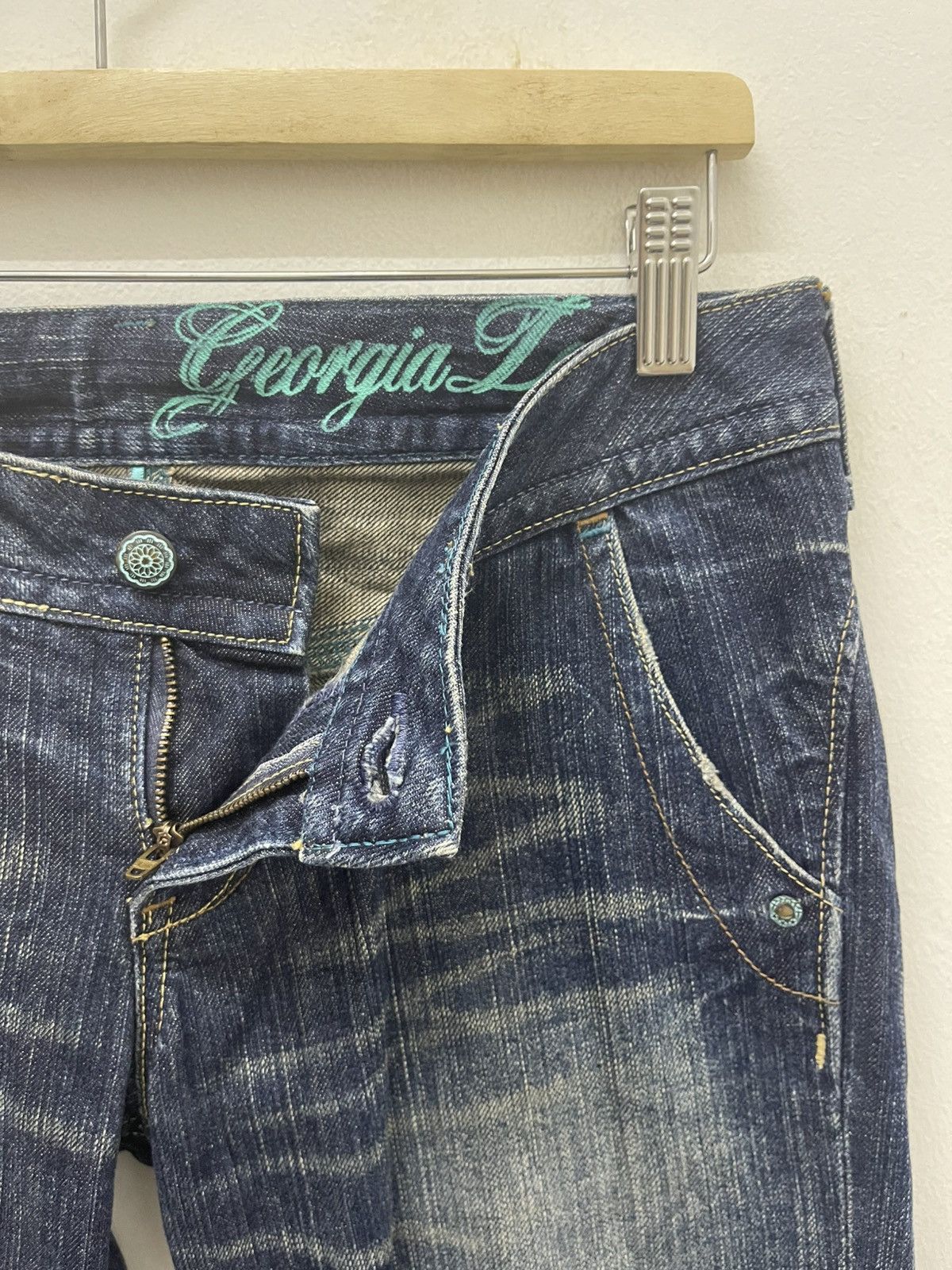 Japanese Brand Rare GEORGIA LOVE Flare ifsixwasnine hysteric lgb style Size US 32 / EU 48 - 11 Thumbnail