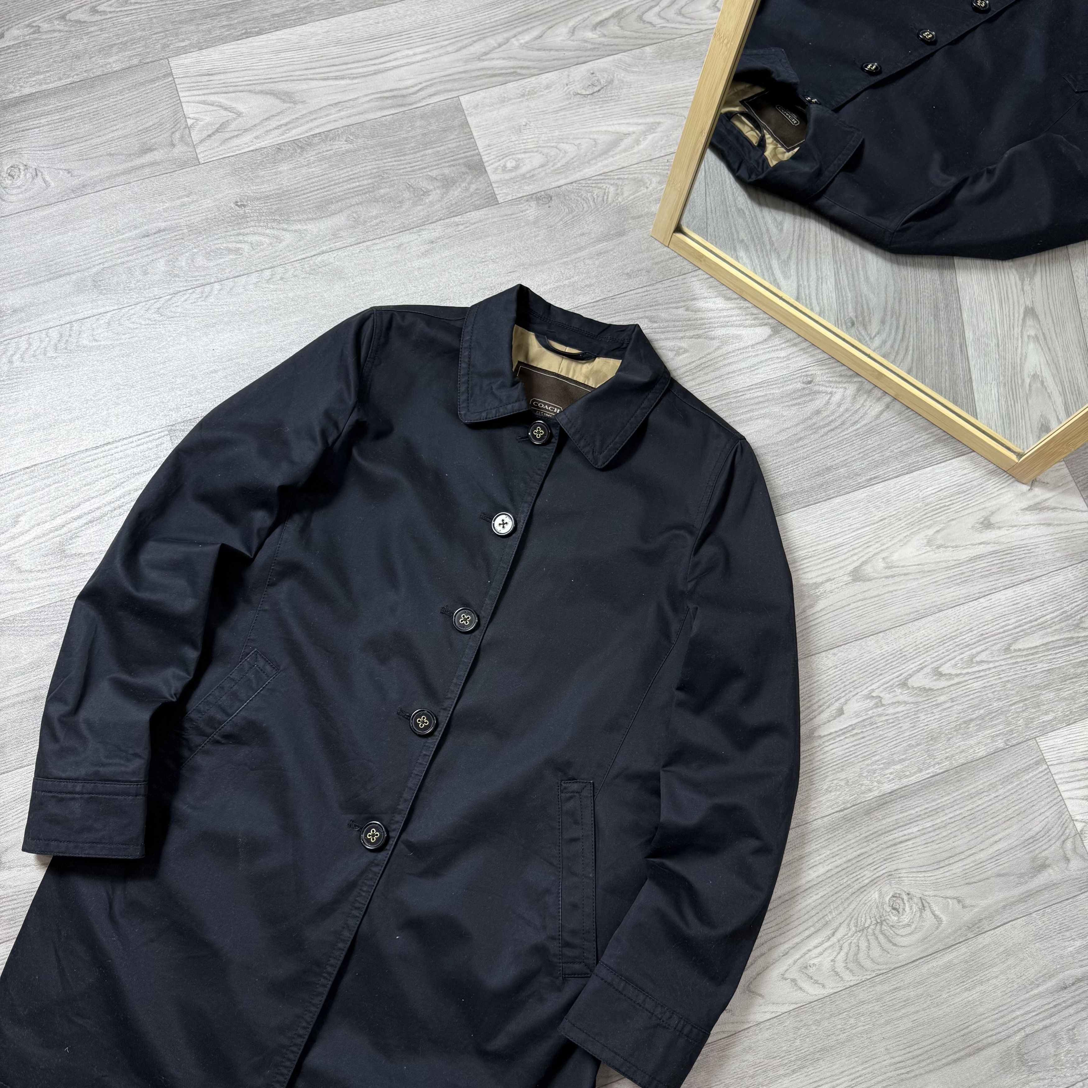 Coach Vintage Coach 90s Women's Black Light Trench Coat Jacket M Size M / US 6-8 / IT 42-44 - 6 Thumbnail