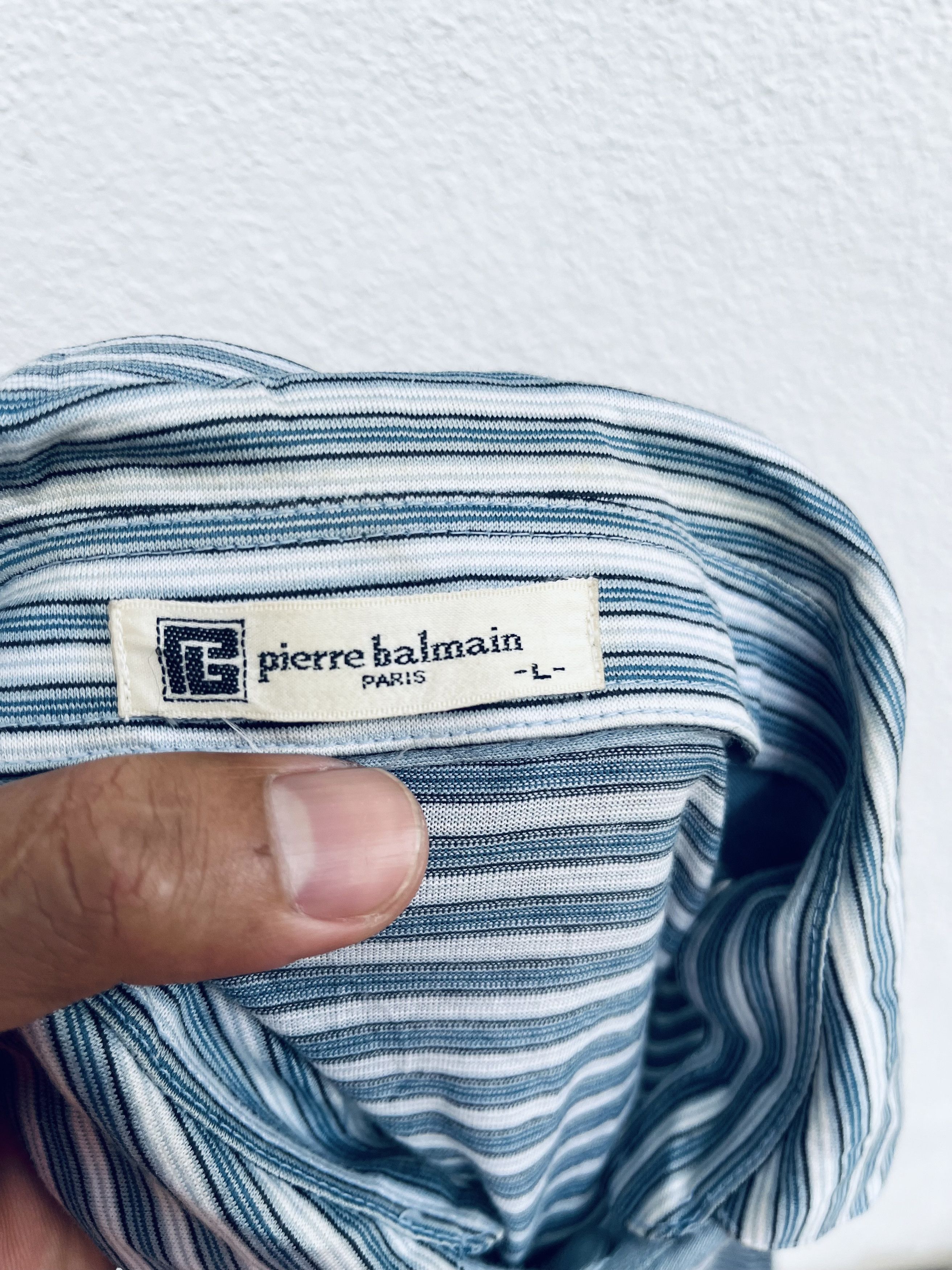 Balmain Vintage Pierre Balmain Paris Designer Fashion Style Shirt Size US M / EU 48-50 / 2 - 11 Thumbnail