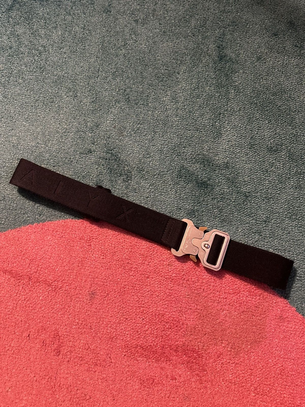 Pre-owned 1017 Alyx 9sm X Alyx Rollercoaster Belt Silver Buckle