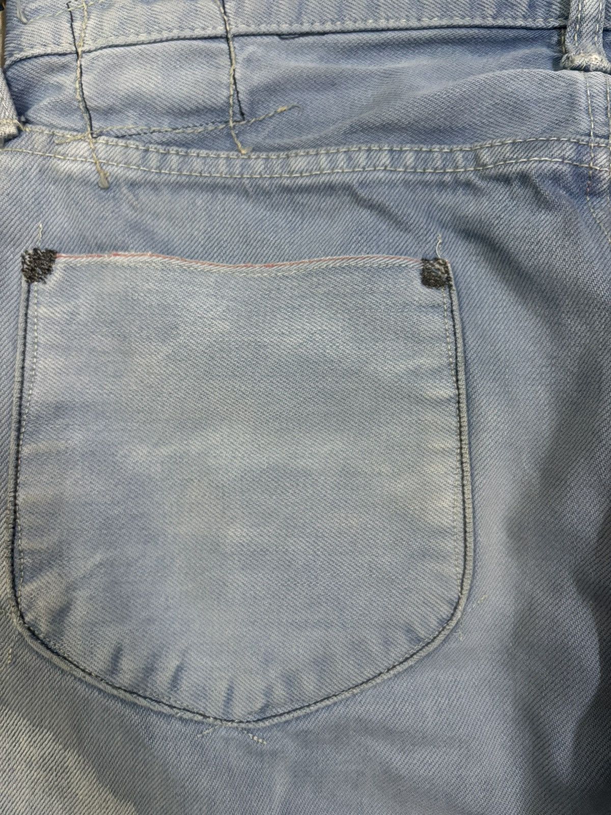 Hysteric Glamour Vintage Kuro Selvedge Acid Wash Distressed Grunge Jeans Size US 30 / EU 46 - 14 Thumbnail