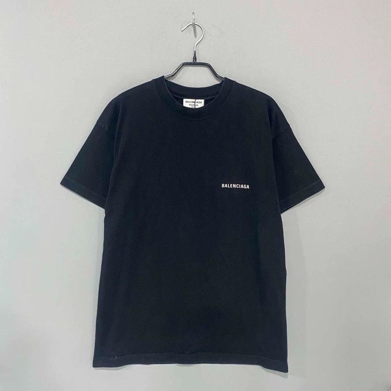 Balenciaga Balenciaga Black Logo Short Sleeve T-Shirt-yf Size US S / EU 44-46 / 1 - 1 Thumbnail