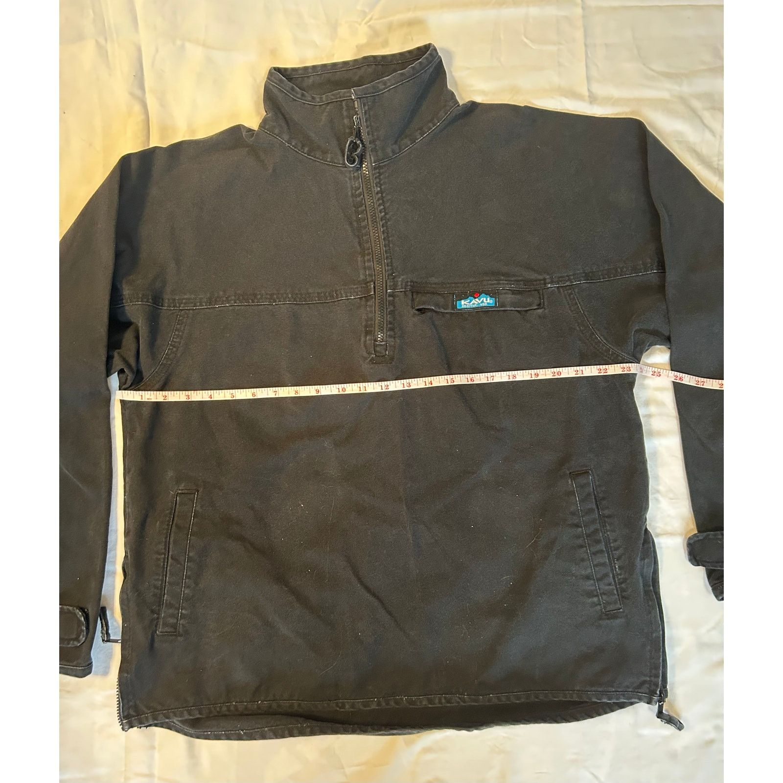 KAVU Vintage KAVU Jacket Black Half-Zip Pullover Size Large Size US L / EU 52-54 / 3 - 9 Thumbnail