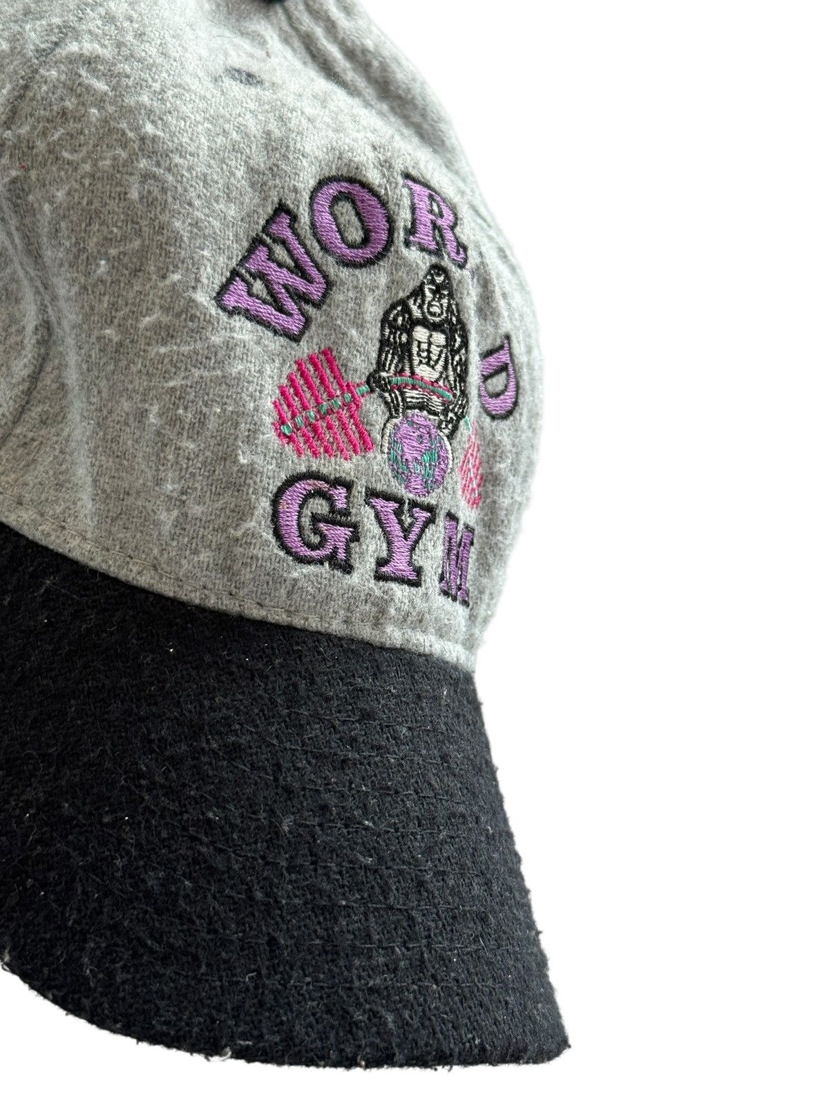 Vintage *RARE* VINTAGE 1980s WORLD GYM BODYBUILDING GORILLA CAP HAT Size ONE SIZE - 6 Thumbnail
