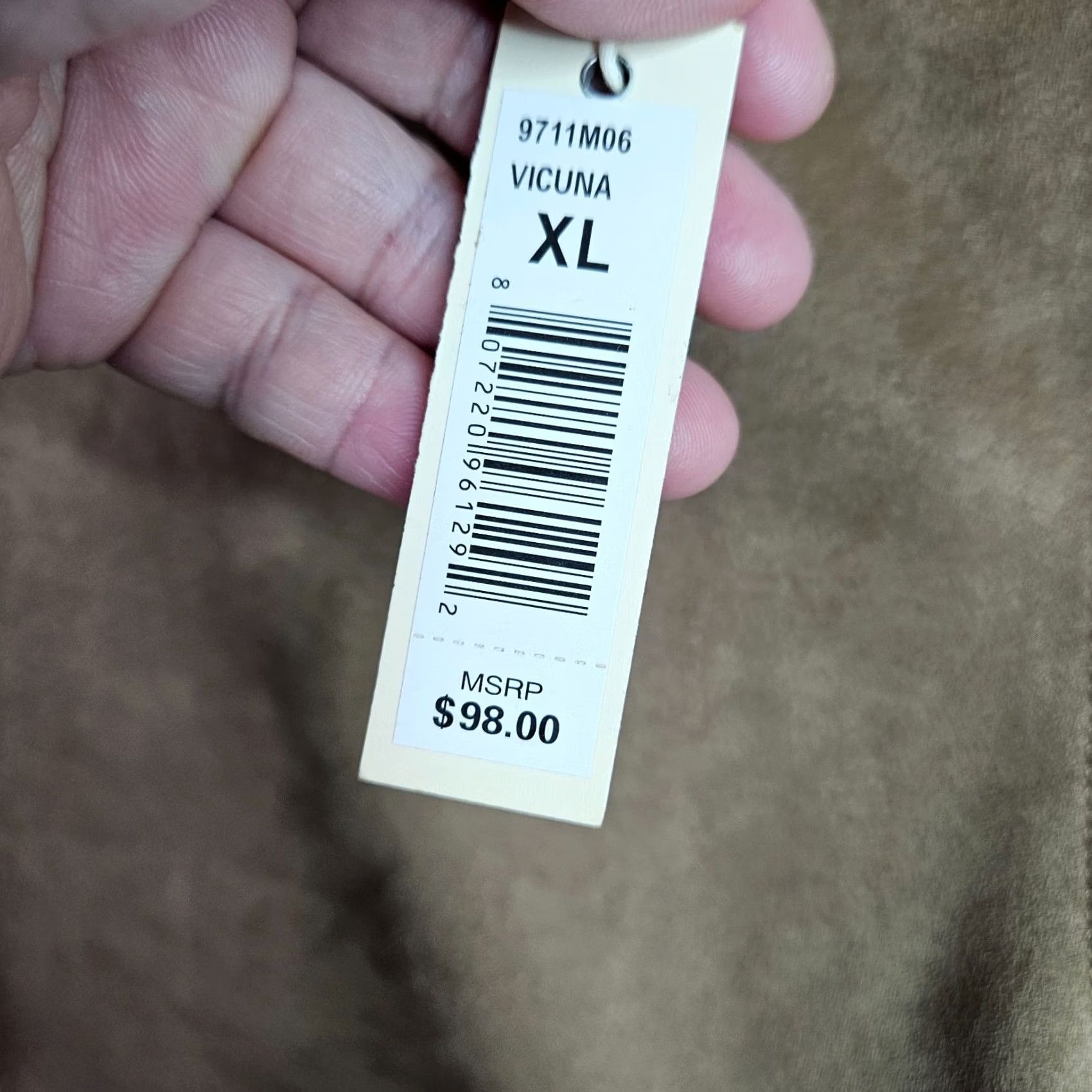 Vintage Max Studio Women’s Faux Suede Leggings Size XL Vicuna Camel NWT Size 40" / US 18 - 7 Thumbnail