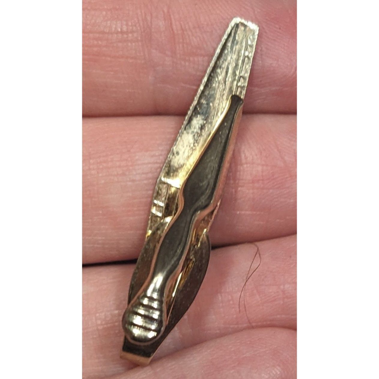 Other Vintage Etched Gold Tone Collectible Tie Clasp Size ONE SIZE - 11 Thumbnail