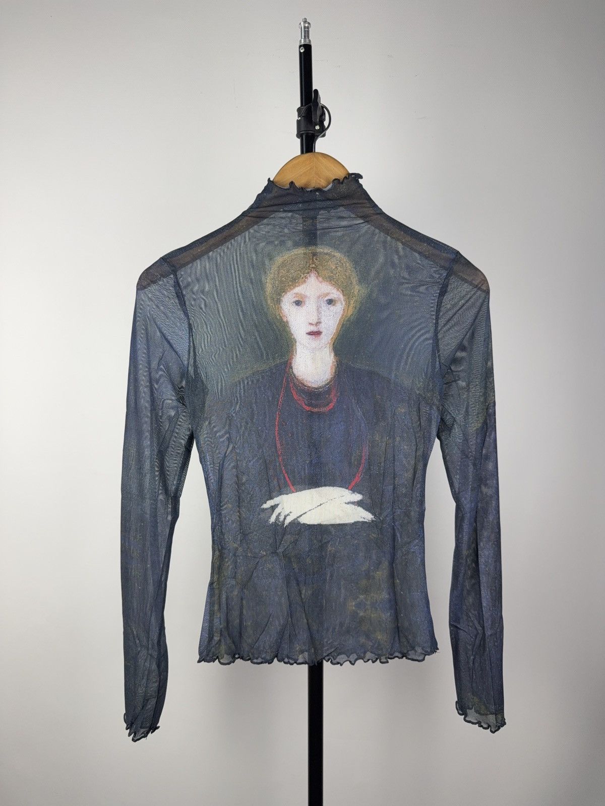 Sexy Darkness Avant Garde Gothic Punk Emo Mesh Top Blouse