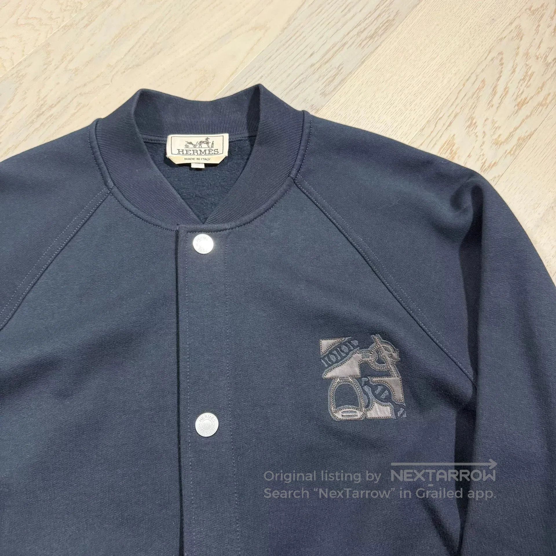 Visvim Hermès 'Metallerie au Carre' Baseball Jacket. Size US XL / EU 56 / 4 - 2 Thumbnail