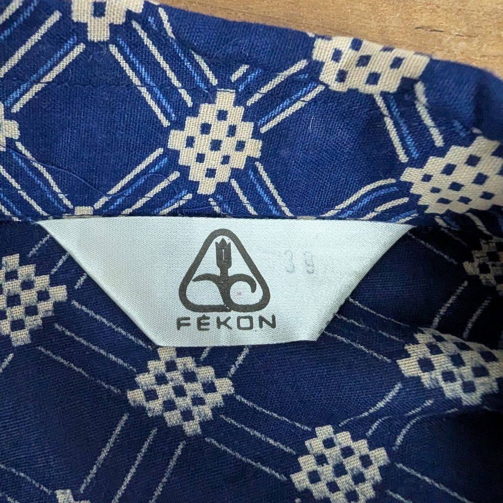 Vintage Deadstock Fekon Hungarian Communist Era Men's "Disco" Shirt Size US S / EU 44-46 / 1 - 2 Thumbnail