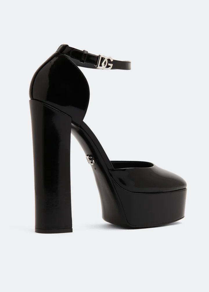 Dolce & Gabbana o1y0925 Ankle Strap Pumps in Black Size US 8.5 / IT 38.5 - 2 Thumbnail