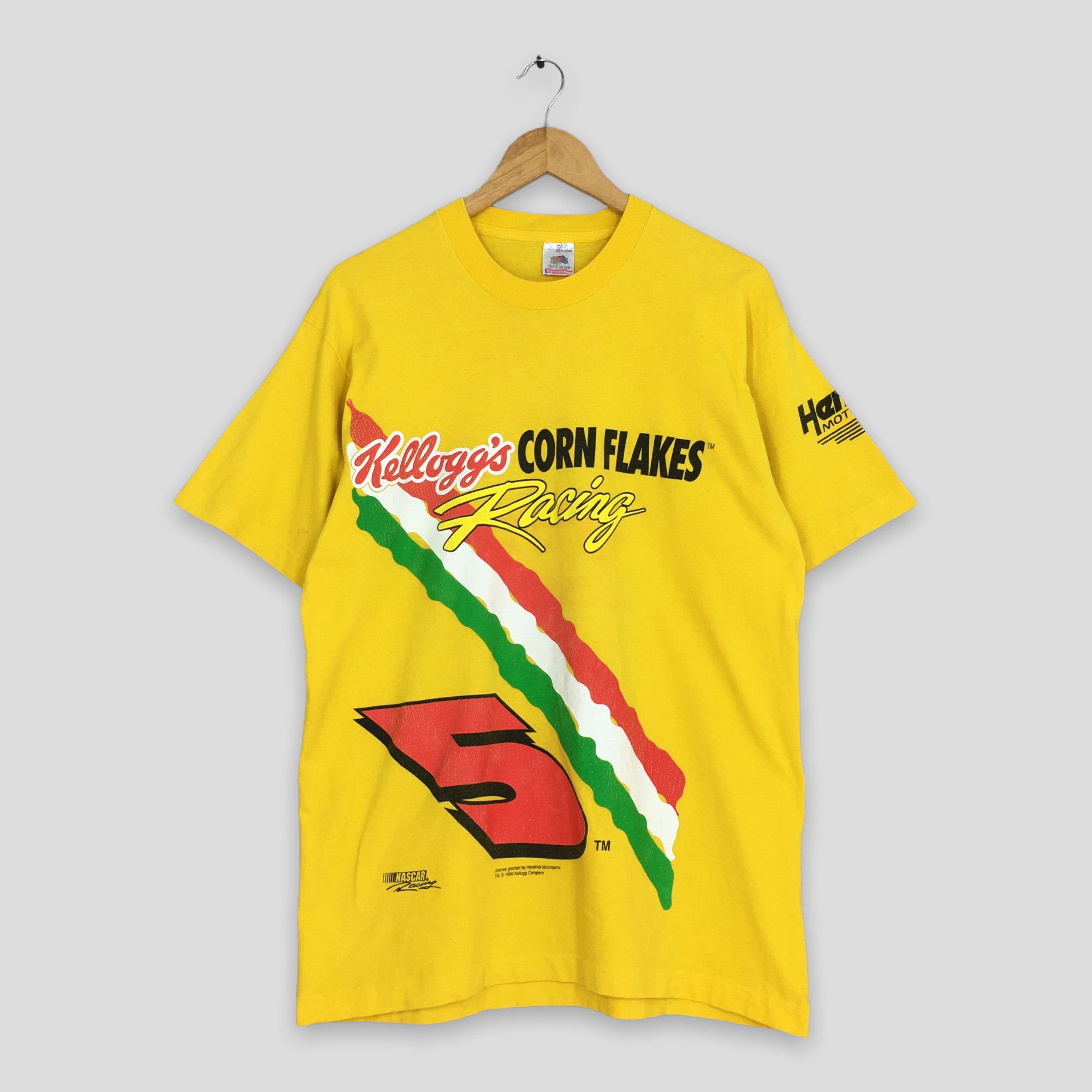 Fruit Of The Loom Vintage 90's Hendrick Kellogs Racing Nascar T shirt Large Size US L / EU 52-54 / 3 - 1 Thumbnail