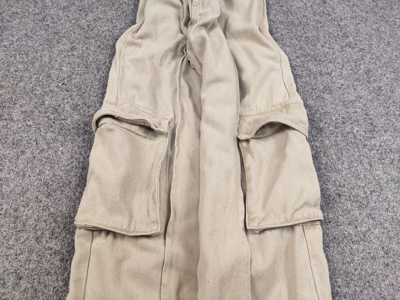 Japanese Brand Vintage Y2K Japanese Bondage Beige Baggy Cargo Denim Pants Size US 30 / EU 46 - 8 Thumbnail