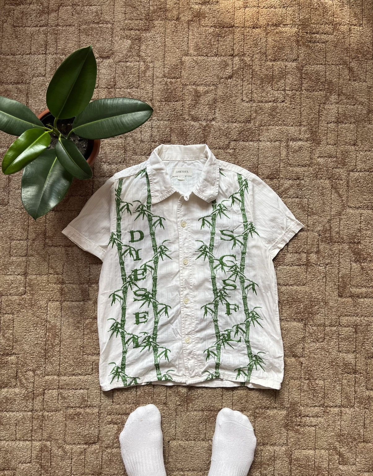 Diesel Vintage Diesel Authentic Havaii Tropical White Buttons Shirt Size M / US 6-8 / IT 42-44 - 1 Thumbnail