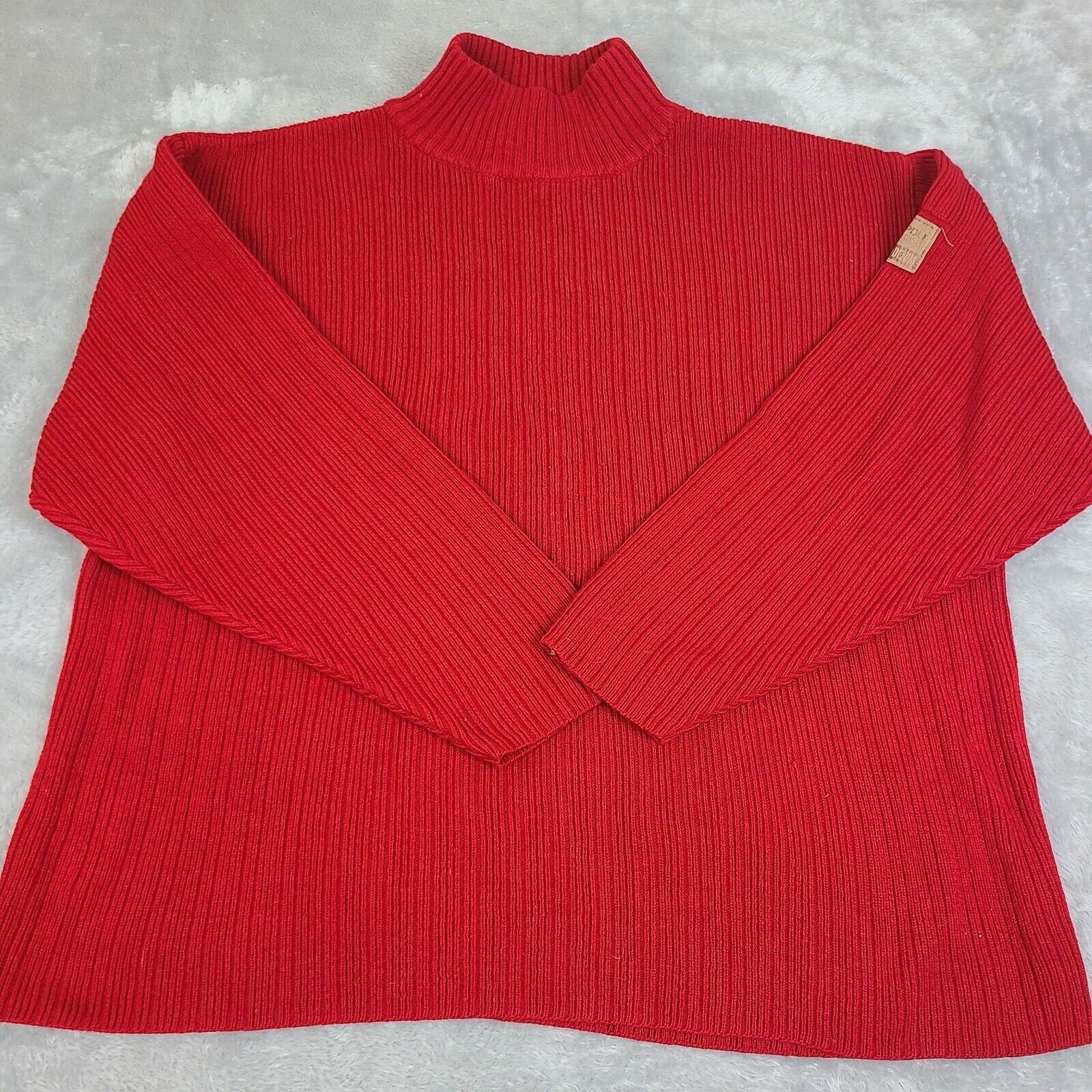 Southpole Vintage Southpole Turtle Neck Acrylic Sweater Men's XL Red K Size US XL / EU 56 / 4 - 1 Thumbnail