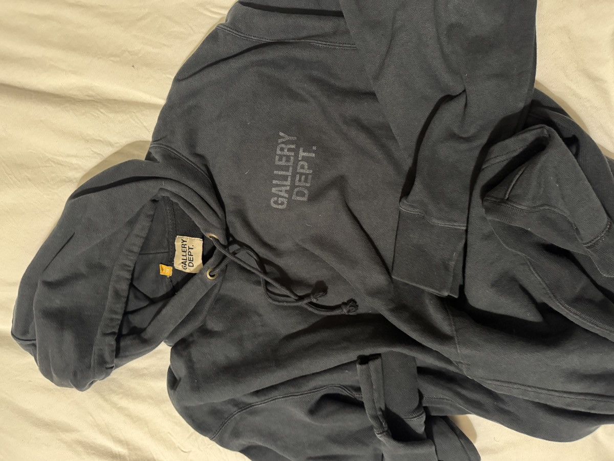 Gallery Dept. Washed black heavy hoodie Size US XL / EU 56 / 4 - 5 Thumbnail