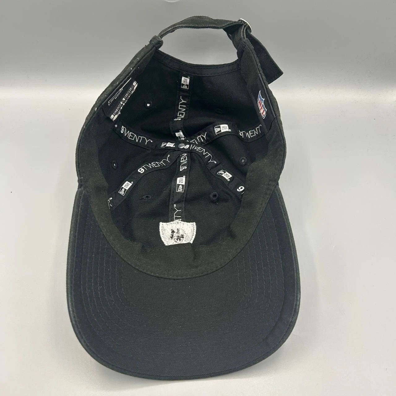New Era Las Vegas Raiders Hat Women Black NFL Strap Back Cap Cotton Size ONE SIZE - 4 Thumbnail