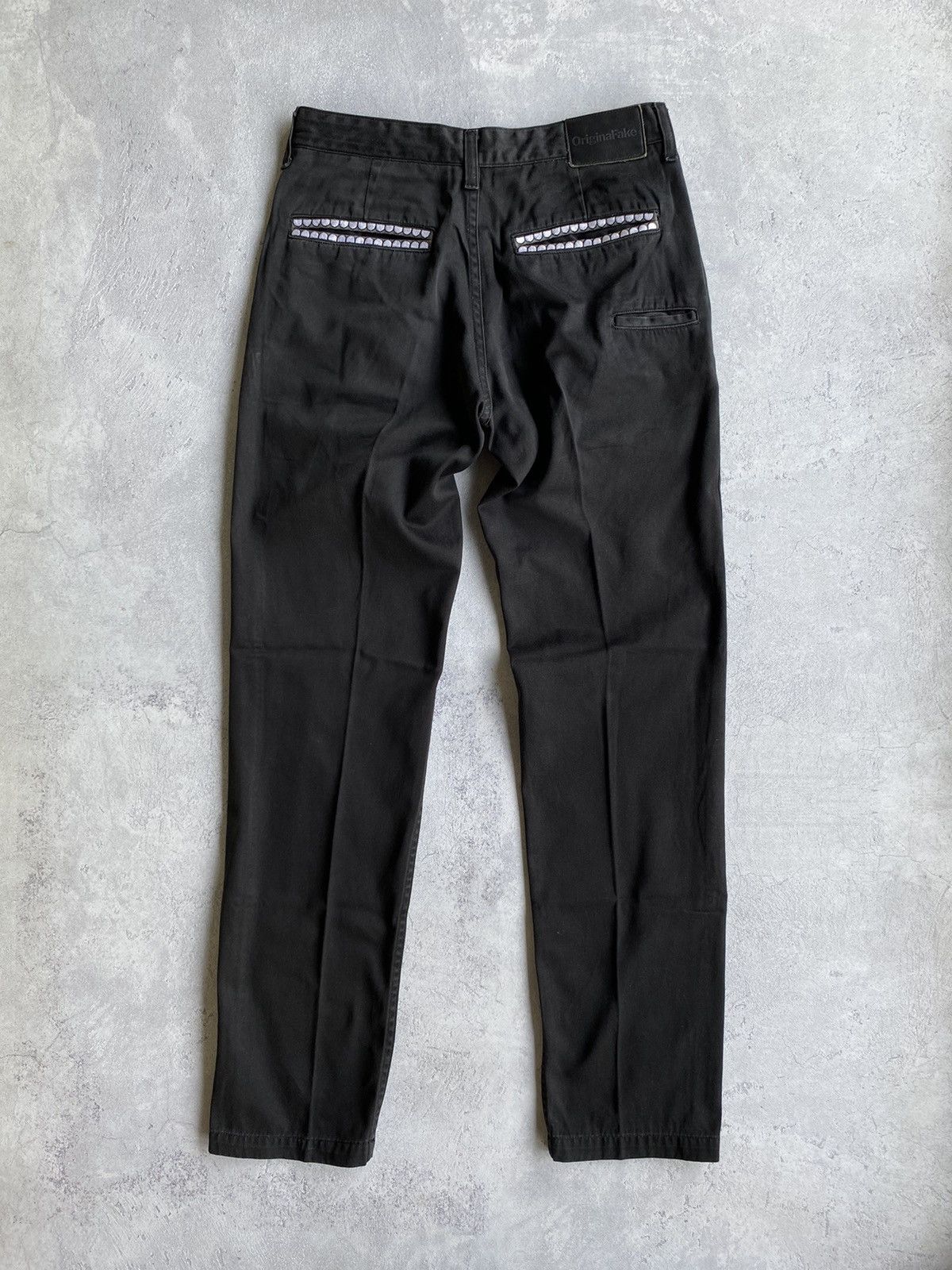 image of Kaws x Original Fake Originalfake Chompers Teeth Pants in Black, Men's (Size 29)