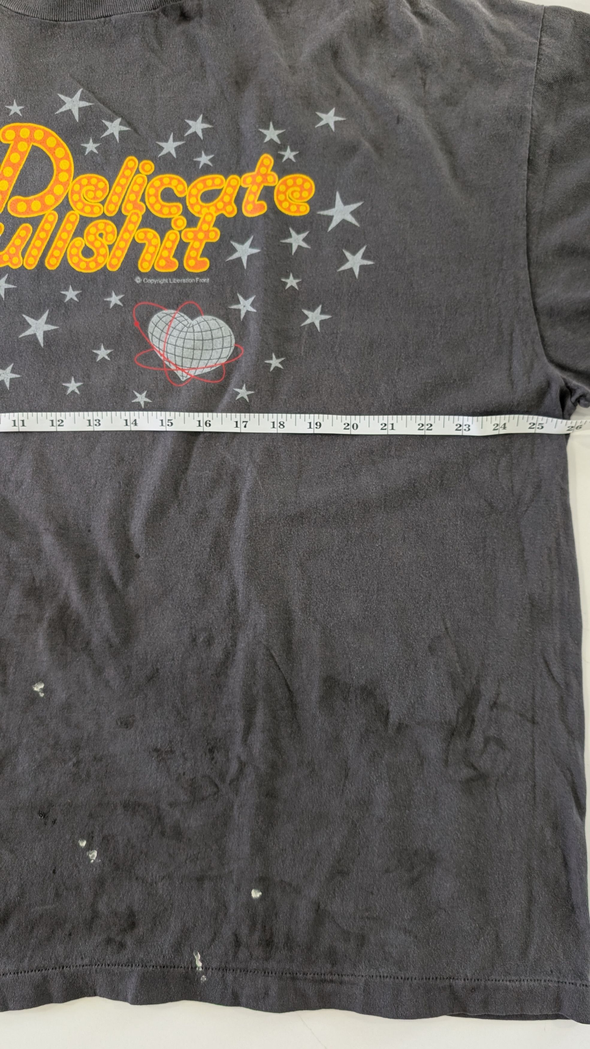 Saint Michael Saint Michael Delicate Bullsh*t T-Shirt Gray XXL Size US XXL / EU 58 / 5 - 9 Thumbnail