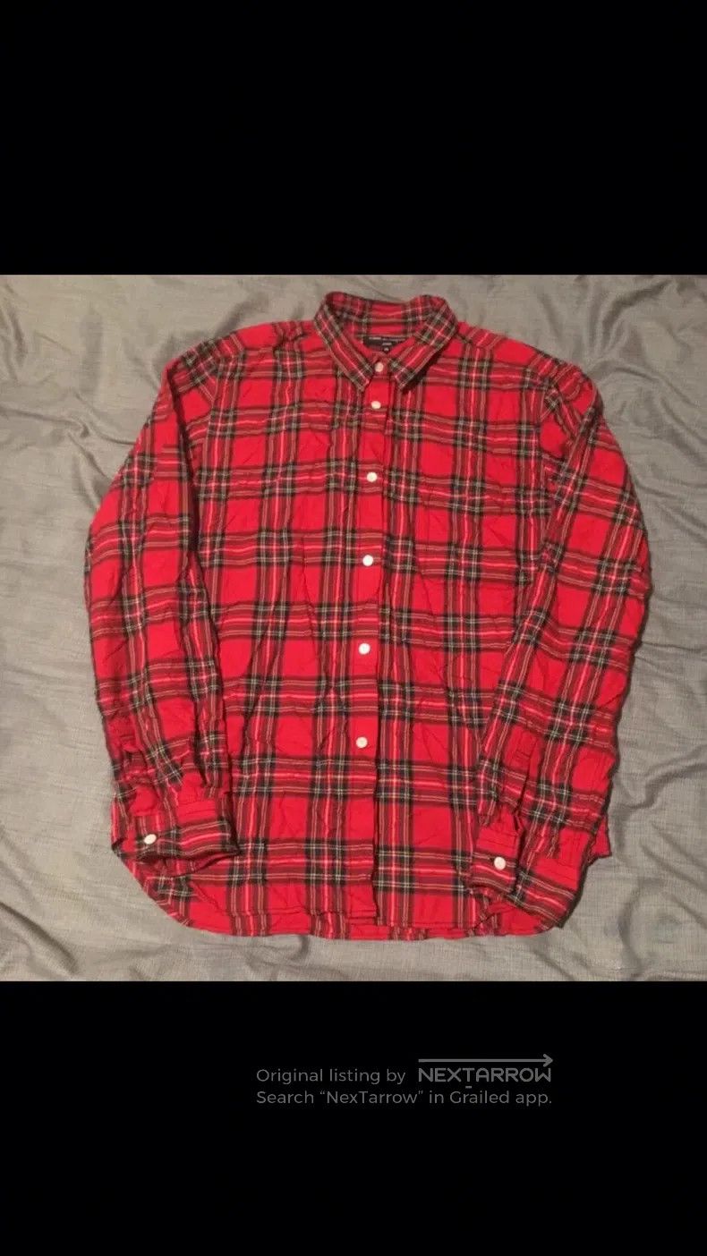 Comme des Garcons Comme Des Garcons Red and Black Punk Style Plaid Shirt, Si Size US M / EU 48-50 / 2 - 1 Thumbnail
