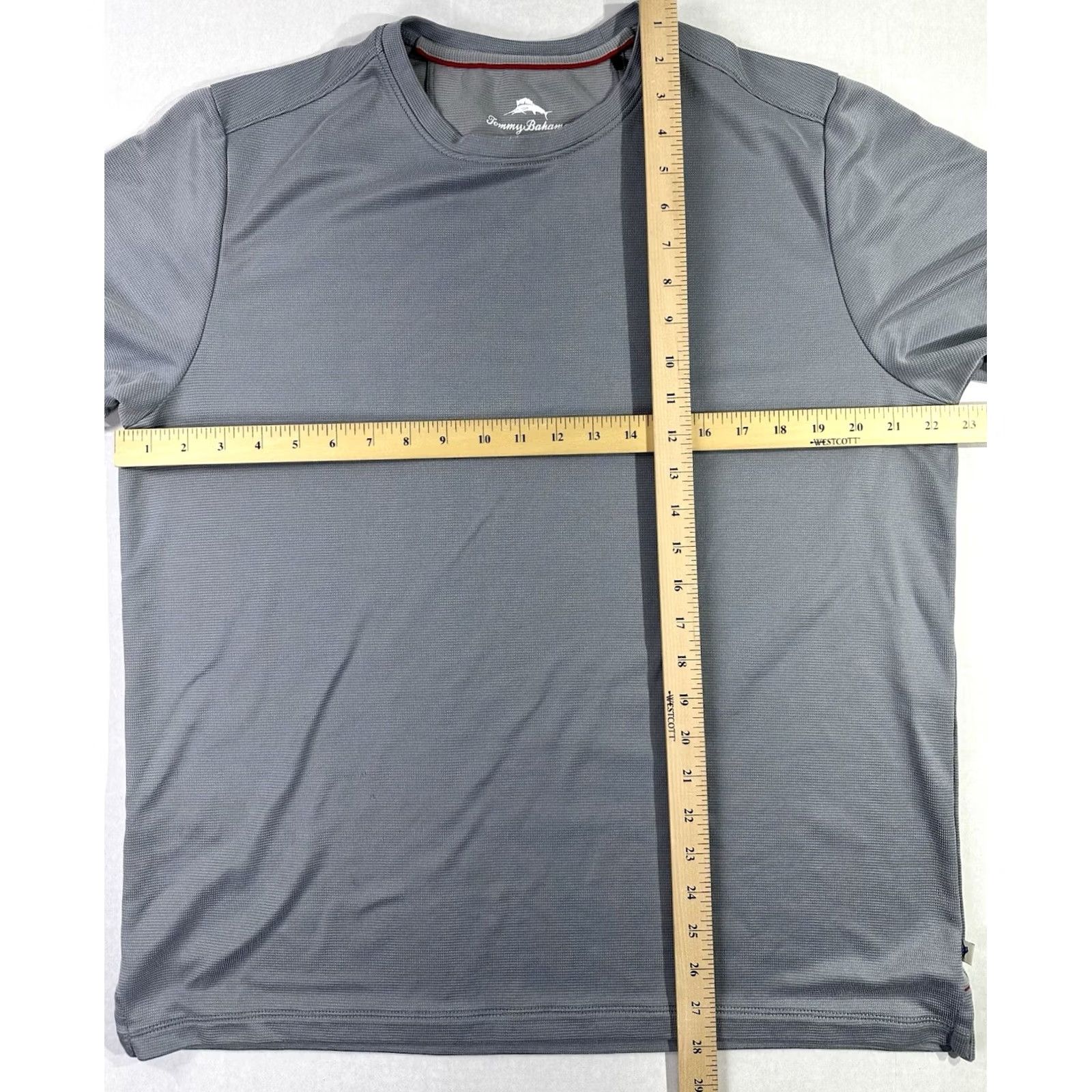 Tommy Bahama Tommy Bahama Men’s Performance T-Shirt Gray L Moisture Wicking Activewear Shirt Mens Size US L / EU 52-54 / 3 - 3 Thumbnail